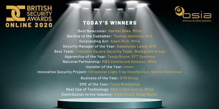 British Security Awards winners